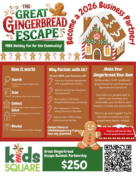Great Gingerbread Escape partner flyer
